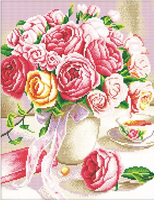 Diamond painting Vaso di fiori - immagine 3
