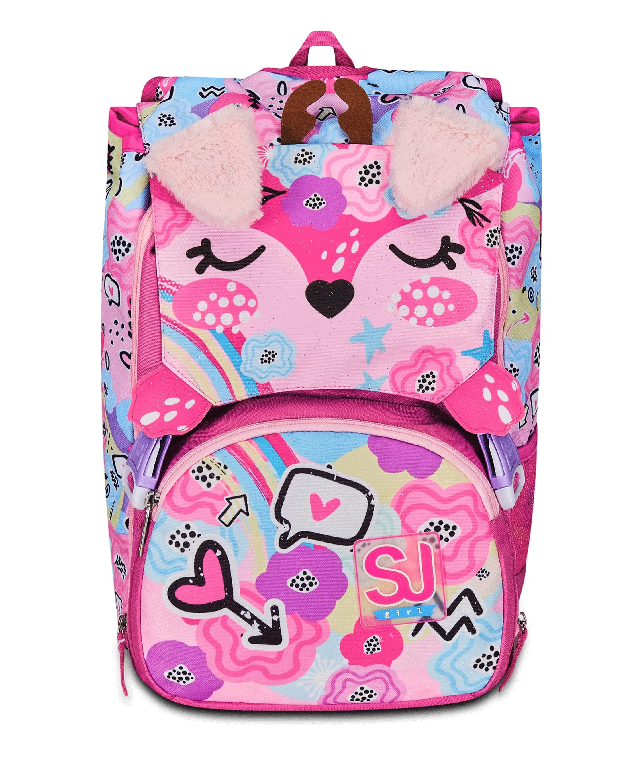 ZAINO ESTENSIBILE BIG - PINKHUGS + OMAGGIO DIGITAL WATCH "TINTA UNITA"