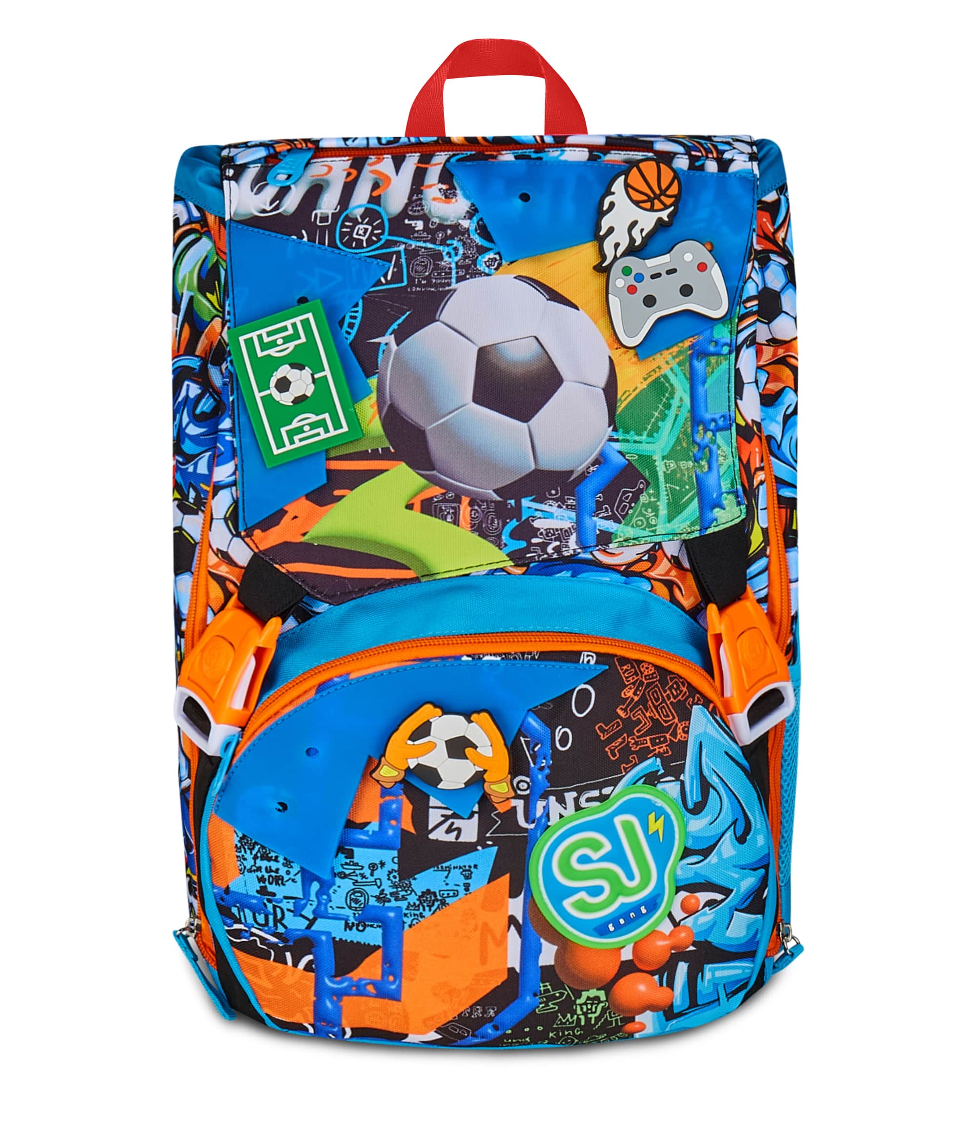 ZAINO ESTENSIBILE BIG - TINYPATCH BOY + ASTUCCIO 3 ZIP + OMAGGIO DIGITAL WATCH "TINTA UNITA" - immagine 3