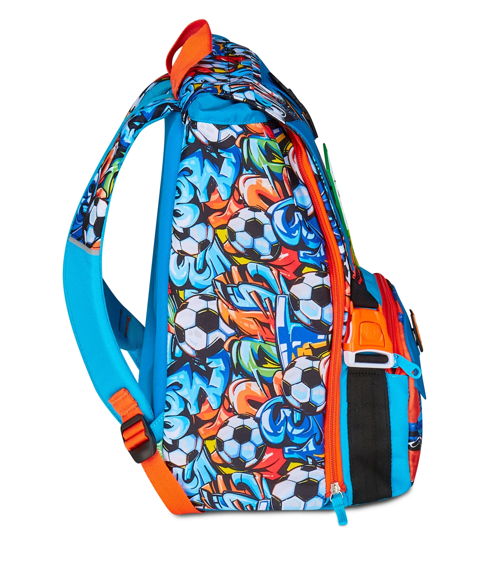ZAINO ESTENSIBILE BIG - TINYPATCH BOY + ASTUCCIO 3 ZIP + OMAGGIO DIGITAL WATCH "TINTA UNITA" - immagine 5