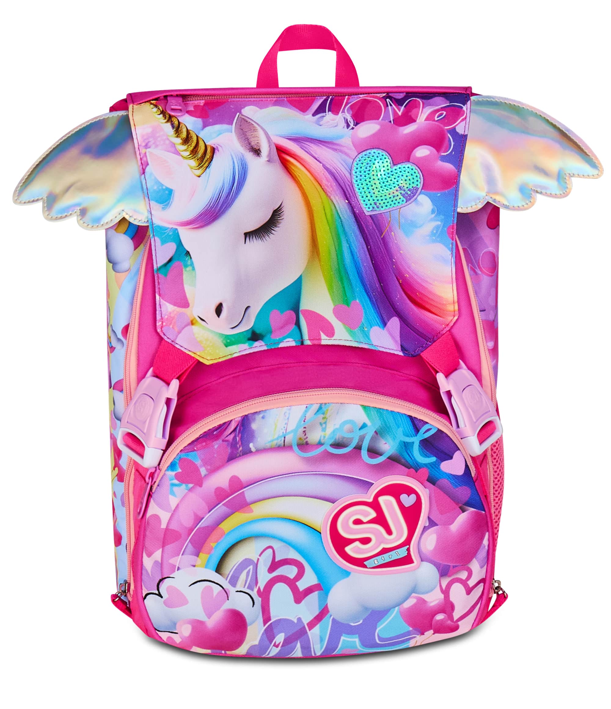 ZAINO ESTENSIBILE BIG - FLYUNICORN GIRL + OMAGGIO DIGITAL WATCH "TINTA UNITA" - immagine 4