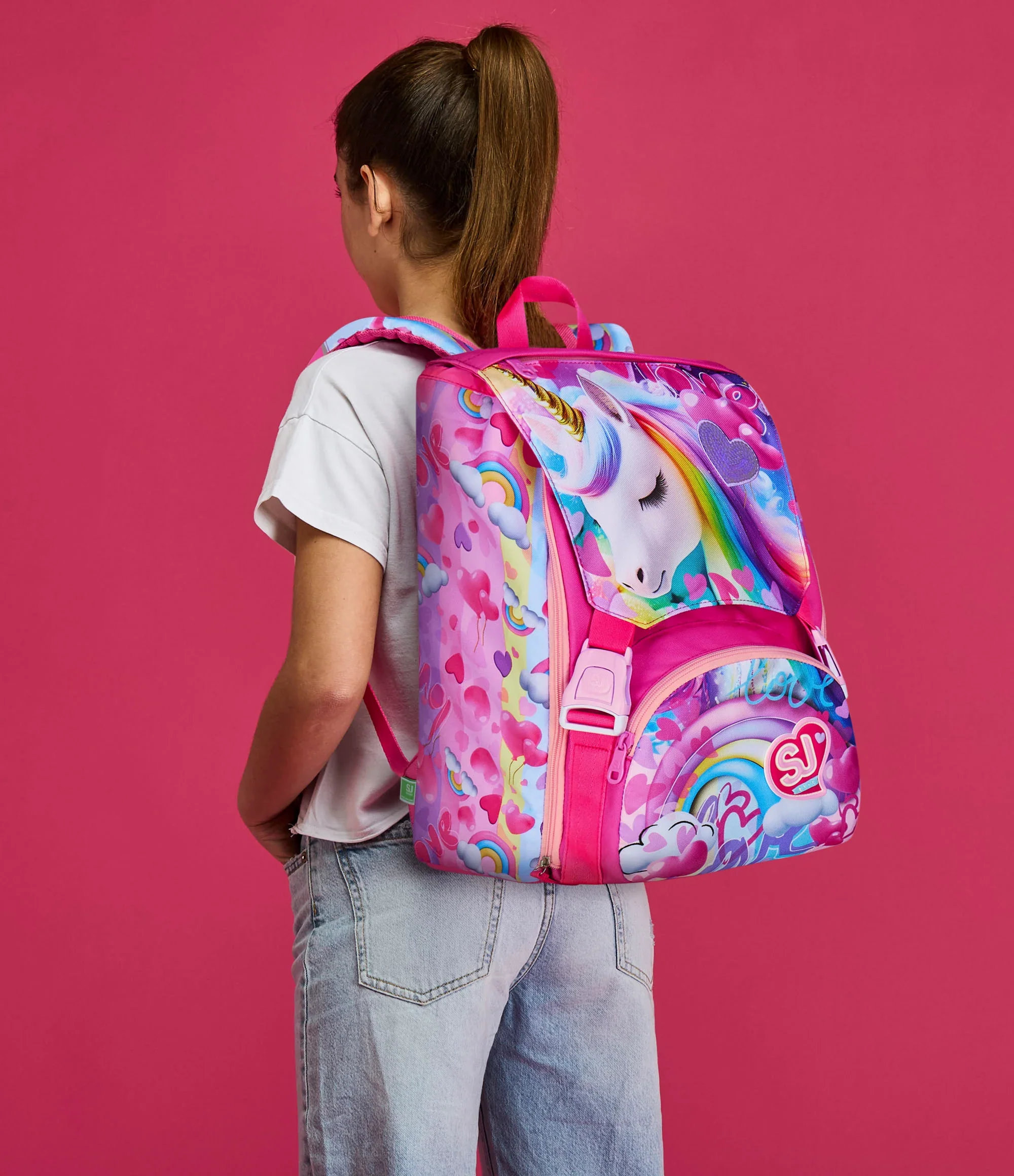 ZAINO ESTENSIBILE BIG - FLYUNICORN GIRL + OMAGGIO DIGITAL WATCH "TINTA UNITA" - immagine 6