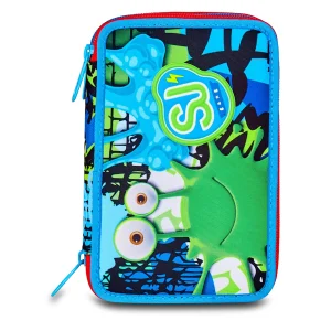 ZAINO ESTENSIBILE BIG - FANTASYS BOY + ASTUCCIO 3 ZIP + OMAGGIO DIGITAL WATCH " TINTA UNITA"