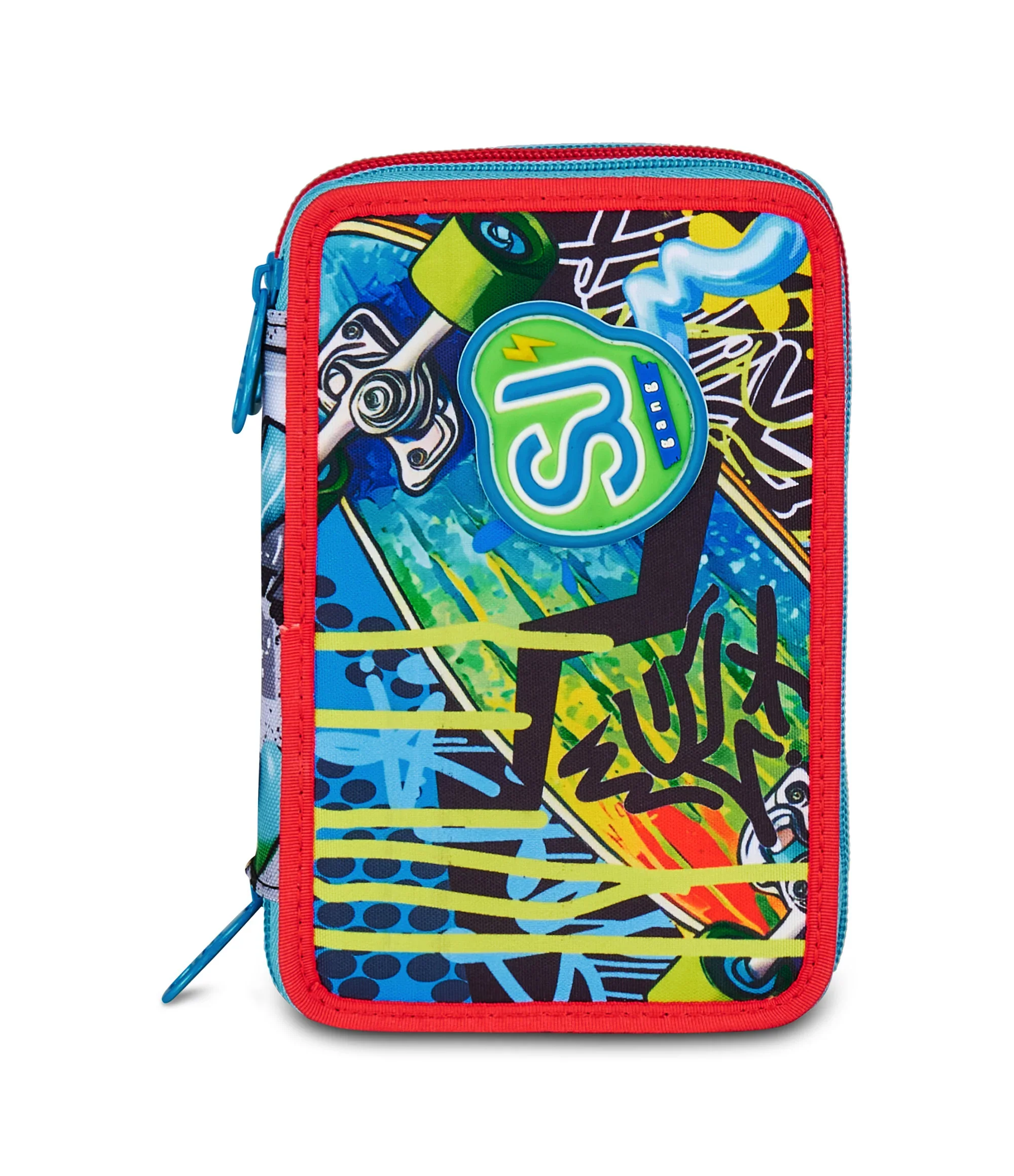 ZAINO ESTENSIBILE BIG - SHARKY SKATE + ASTUCCIO 3 ZIP + DIGITAL WATCH "TINTA UNITA" - immagine 2