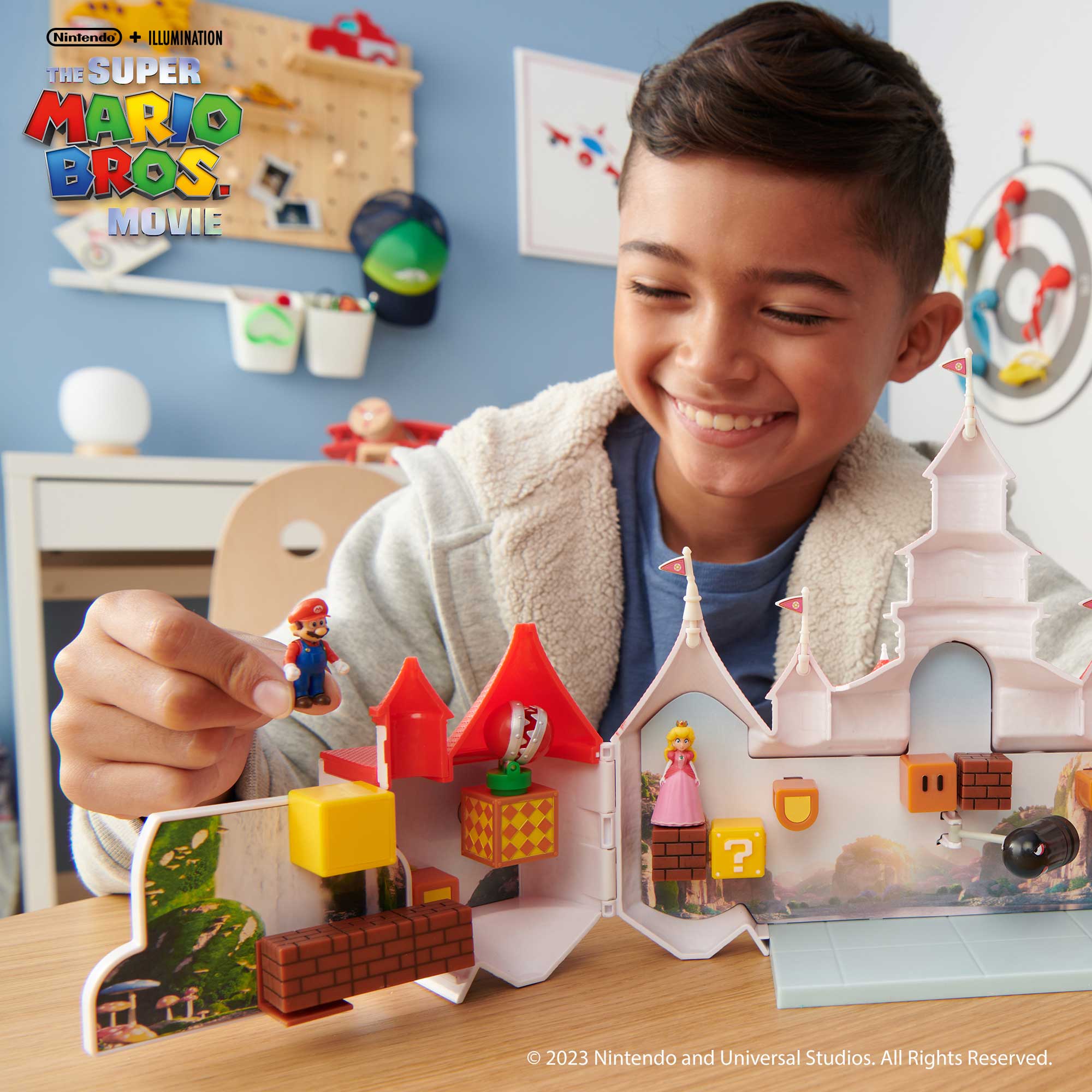 Super Mario Movie Deluxe playset castello di Peach con personaggi 4 cm - immagine 5