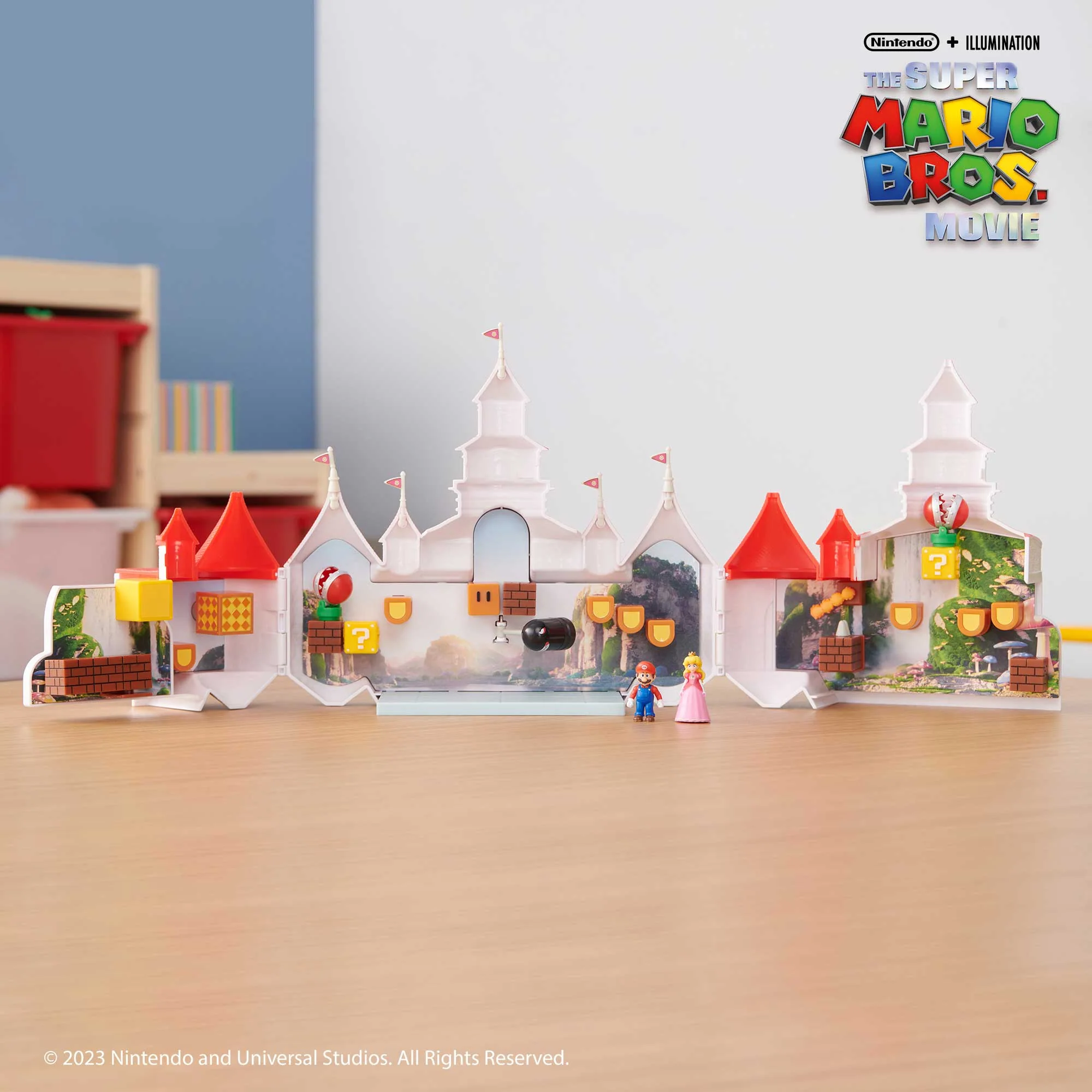 Super Mario Movie Deluxe playset castello di Peach con personaggi 4 cm - immagine 6