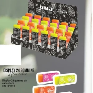 Gomma con fascetta colori assortiti - Tinta Unita Luxury Fluo