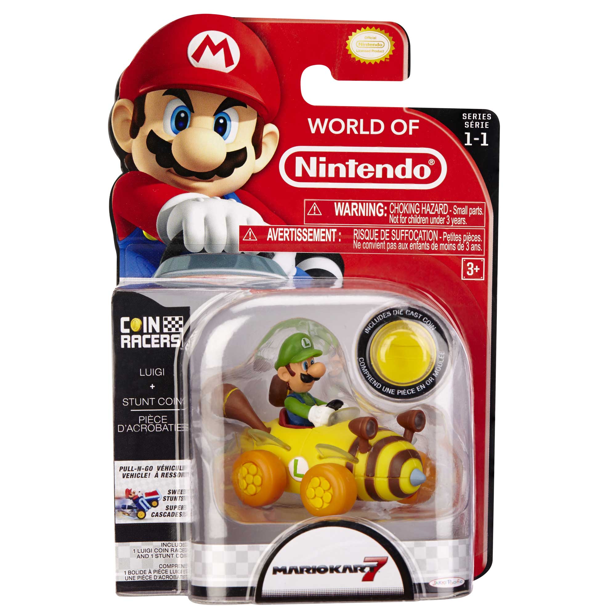 Nintendo Super Mario Macchinine Coin Racers - Luigi - immagine 3