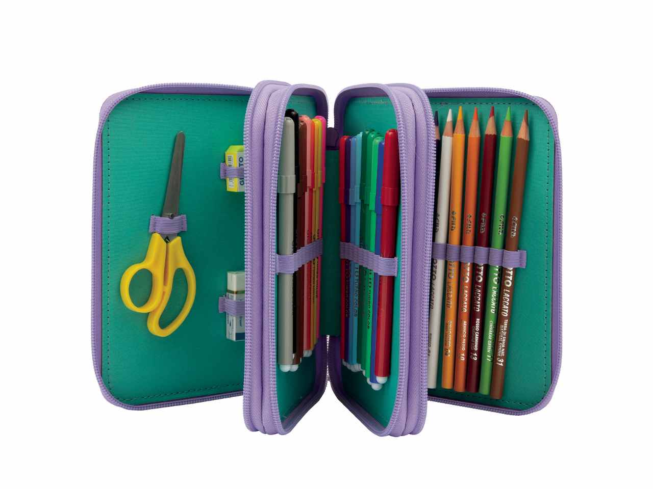 Astuccio completo triplo scomparto GoPop Love - immagine 3
