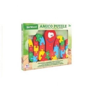 SIR WOOD – Puzzle in Legno Multicolore 26 pezzi