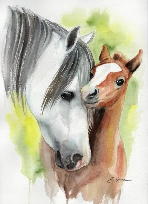 Diamond painting Sweet Horses