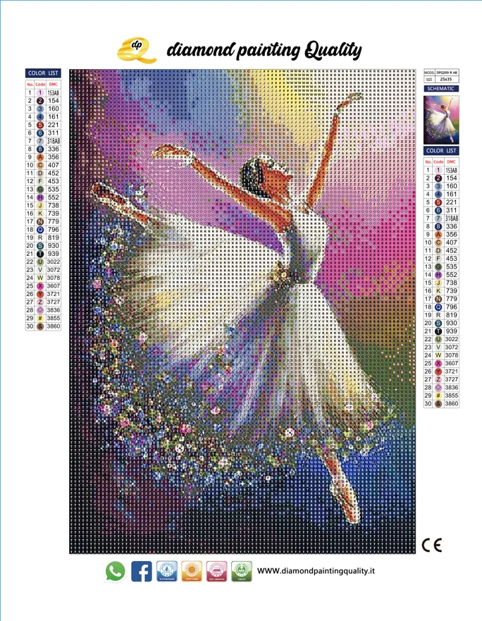 Diamond painting Ballerina - immagine 3