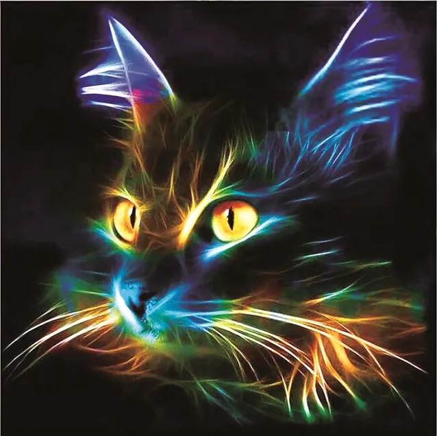 Diamond painting Black Cat