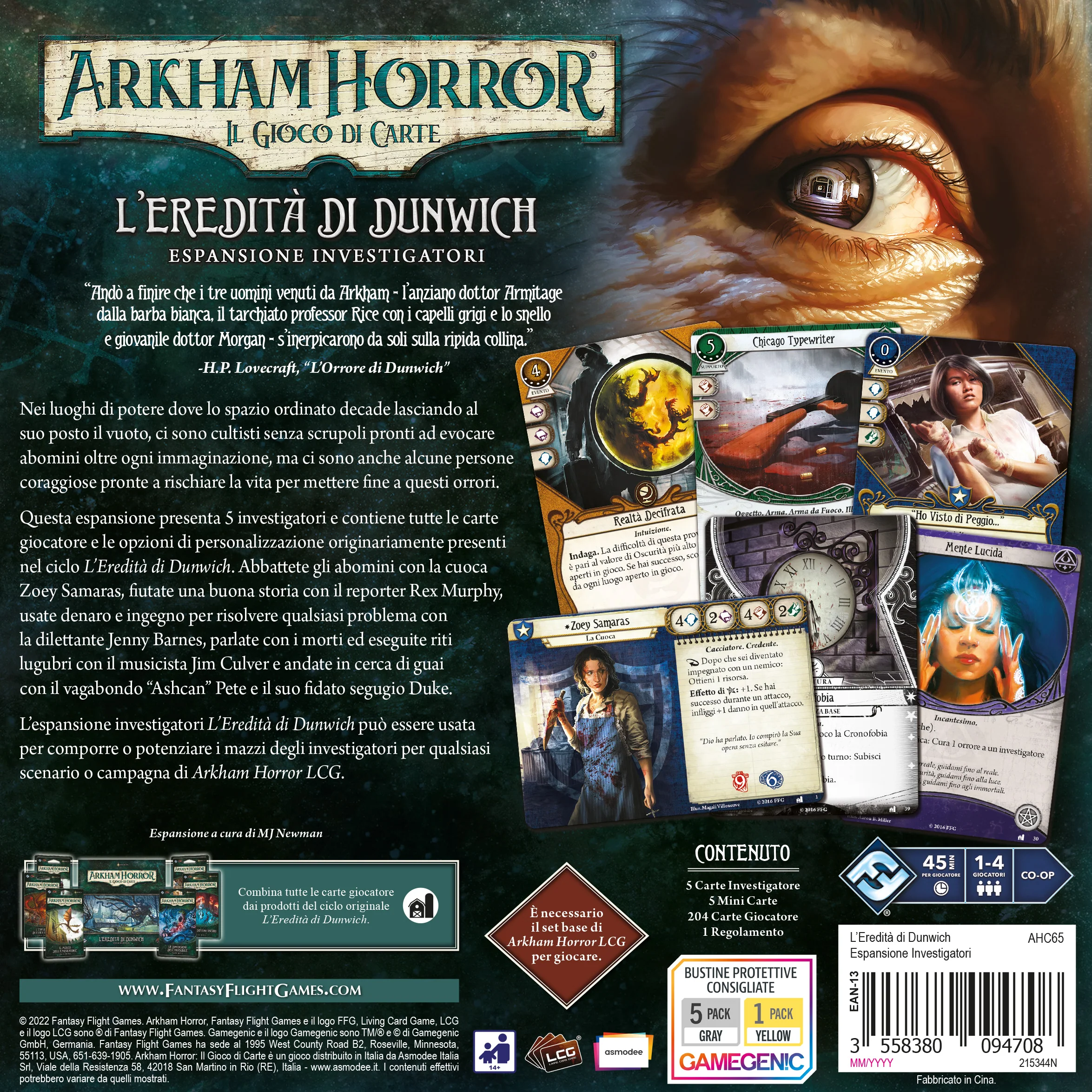 Arkham Horror LCG - L'Eredità di Dunwich - Investigatori - immagine 3