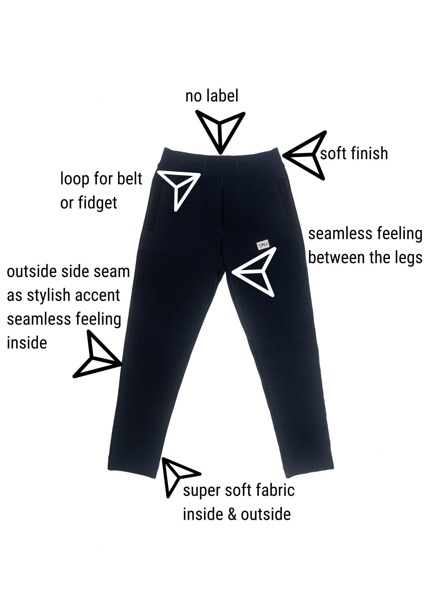 PANTALONI “AIR SLIM” SENSORY FRENDLY – UNISEX ADULTO – TG M - immagine 5