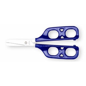 FORBICI PER INSEGNARE A TAGLIARE (doppia impugnatura, DX BLU)