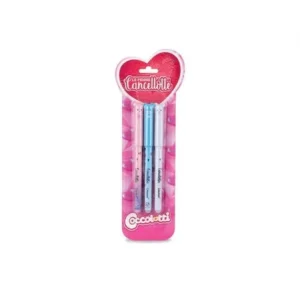 PENNE GEL CANCELLABILI - CANCELLOTTE COCCOLOTTI 3PZ