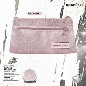 Astuccio Bustina Rosa - Forma Triangolare PU Luxury - TINTAUNITA GLAMOUR