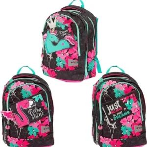 ZAINO ORGANIZZATO ESTENSIBILE 3 SCOMPARTI ROUND FLAMINGO- GOPOP
