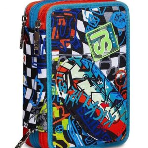 ZAINO ESTENSIBILE BIG - TRICK FLIP + ASTUCCIO 3 ZIP  + OMAGGIO DIGITAL WATCH "TINTA UNITA"