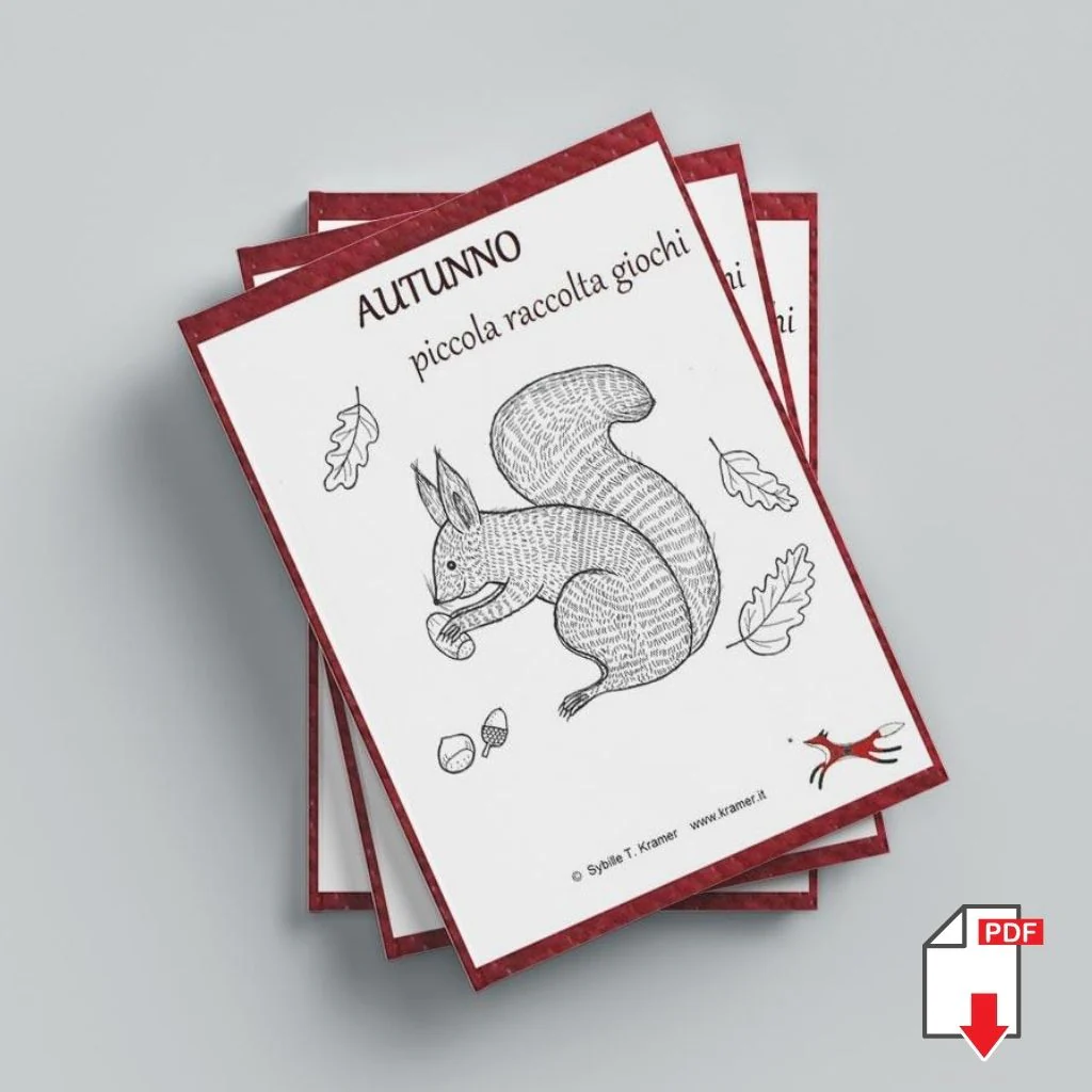 Raccolta Giochi Didattici "Autunno" multilingua. Formato pdf, età 4-10