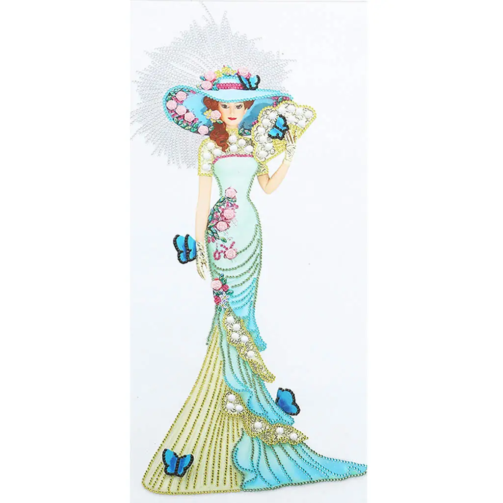 Diamond Painting Dama Azzurra - immagine 3