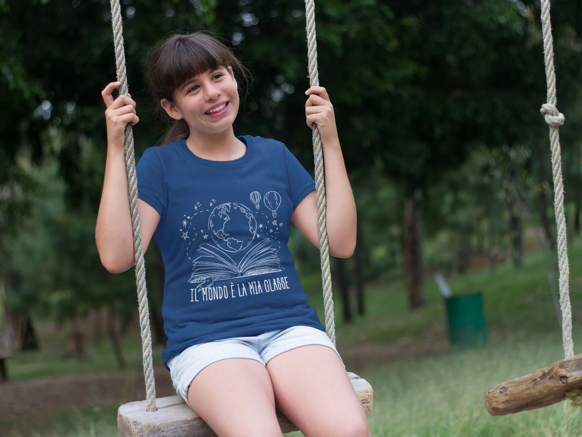 Maglietta Bambino Il mondo e' la mia classe - immagine 3