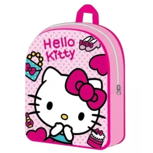 Zaino Scuola Asilo Materna Hello Kitty Zainetto Basic Rosa 30cm