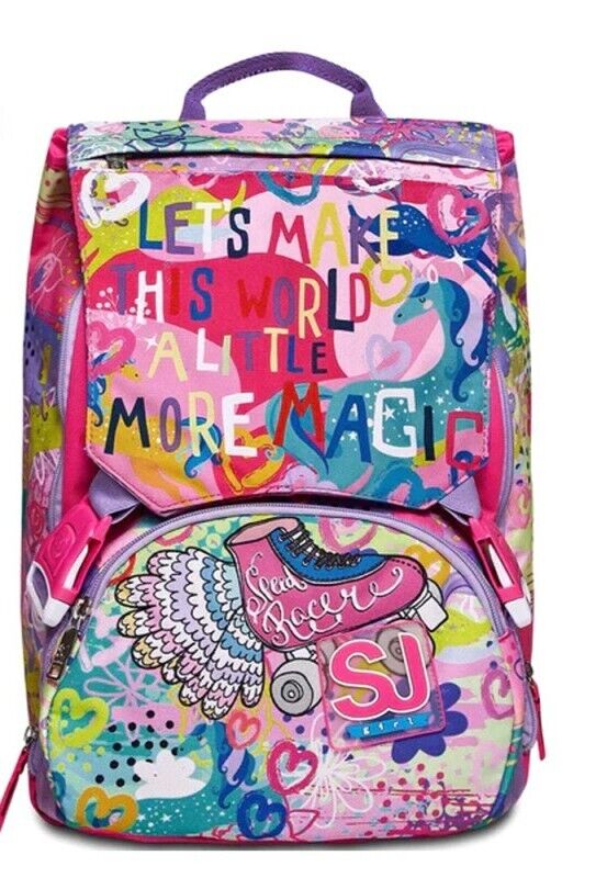 ZAINO SDOPPIABILE + ASTUCCIO BIG SEVEN SJ GANG GIRL + OMAGGIO DIGITAL WATCH "TINTA UNITA" - immagine 4