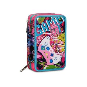 ZAINO ESTENSIBILE BIG - GLEAMLED GIRL + ASTUCCIO 3 ZIP + OMAGGIO DIGITAL WATCH "TINTA UNITA"