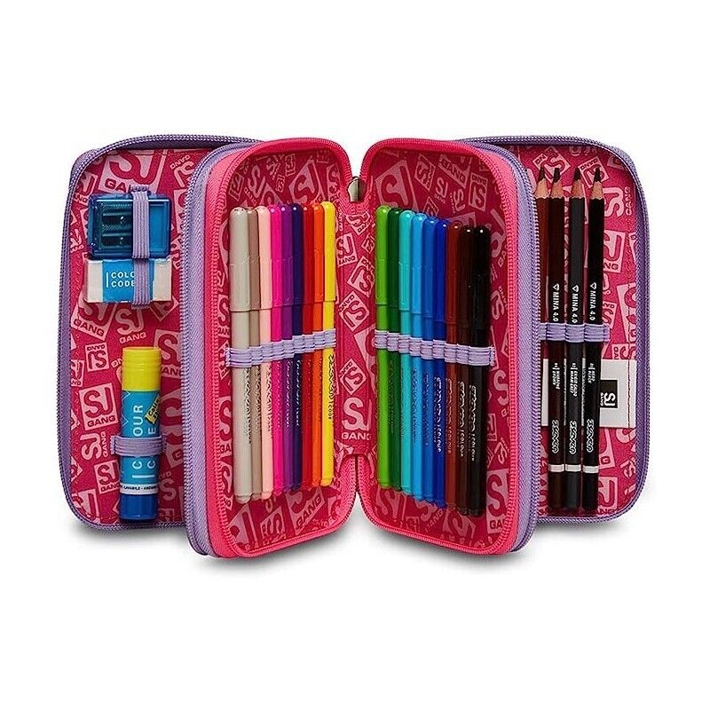 ZAINO SDOPPIABILE + ASTUCCIO BIG SEVEN SJ GANG GIRL + OMAGGIO DIGITAL WATCH "TINTA UNITA" - immagine 8