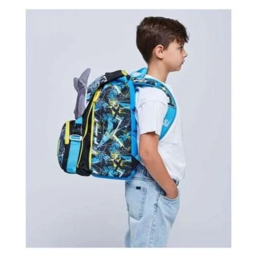 ZAINO SCUOLA SDOPPIABILE + ASTUCCIO SJ GANG SHARKEN + OMAGGIO CUFFIE WIRELESS - immagine 5
