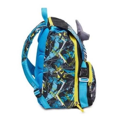 ZAINO SCUOLA SDOPPIABILE + ASTUCCIO SJ GANG SHARKEN + OMAGGIO CUFFIE WIRELESS - immagine 3