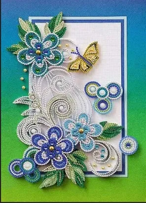 Diamond Painting Fiori Azzurri