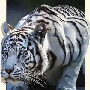 Diamond painting White Tiger