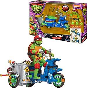 Turtles Veicoli Con Personaggio Turtle Cycle Sidecar Raffaello - immagine 4
